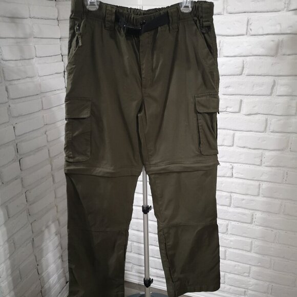 BC Clothing Co. Men's Army Green Size Small Zip Off Cargo Pants/Shorts - Picture 1 of 10